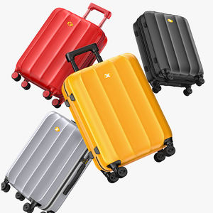 Valigia da Viaggio di Lusso MGB con Ruote, 20-24 Pollici, Bagaglio da Stiva con Cerniera YKK, <span class=keywords><strong>Trolley</strong></span> con Ruote, Serratura TSA, Rosso Lucido - Product Image 5