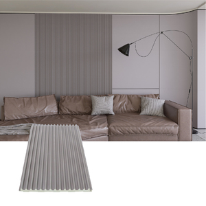 Panneau mural cannelé en WPC pour la décoration intérieure, panneau à lamelles en WPC pour la conception de murs et de plafonds intérieurs - Product Image 3