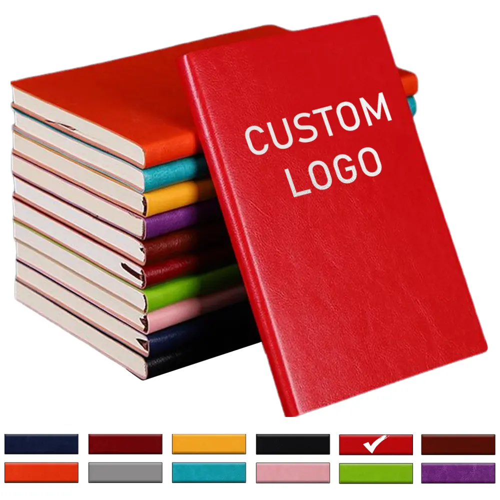 Taccuino con copertina rigida personalizzato A5 diario in pelle Pu diario stampato Logo del marchio Planner Barato taccuino A6 B5 Notebook personalizzabile