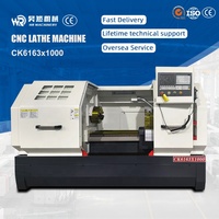 Torno CNC de Tipo Chino CK6163 con Cama Giratoria de 630 mm y Sistema CNC