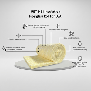 <span class=keywords><strong>Isolation</strong></span> acoustique <span class=keywords><strong>de</strong></span> toiture flexible <span class=keywords><strong>de</strong></span> haute qualité 12kg/m3 80mm en <span class=keywords><strong>laine</strong></span> <span class=keywords><strong>de</strong></span> <span class=keywords><strong>verre</strong></span>/fibre <span class=keywords><strong>de</strong></span> <span class=keywords><strong>verre</strong></span> en couverture/rouleau/feutre avec certification CE - Product Image 3