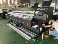 Traceur d'imprimante numérique à solvant écologique Nuevo 320cm Maquina automatique avec moteur Cabezal Xp600 I3200 Y Tinta Ecologica