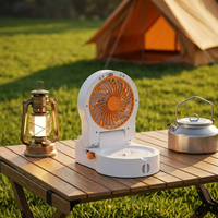 Ventilateur de bureau portable haute vitesse pour le camping avec chargement USB, 10 000 mAh