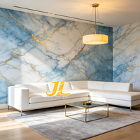 Panneau mural en mousse PVC 3D effet marbre brillant, autocollant mural adhésif pour la décoration créative de la maison, rénovation de salle de bain