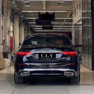 CLY ชุดคิตตัวถังสำหรับรถเบนซ์<span class=keywords><strong>2022</strong></span> <span class=keywords><strong>S</strong></span>,กันชนหน้ารถ <span class=keywords><strong>Maybach</strong></span> อัปเกรดระดับ W223กระจังหน้ากันชนหลังกันชนรถยนต์เคล็ดลับการประกอบดิฟฟิวเซอร์ด้านหลัง - Product Image 6