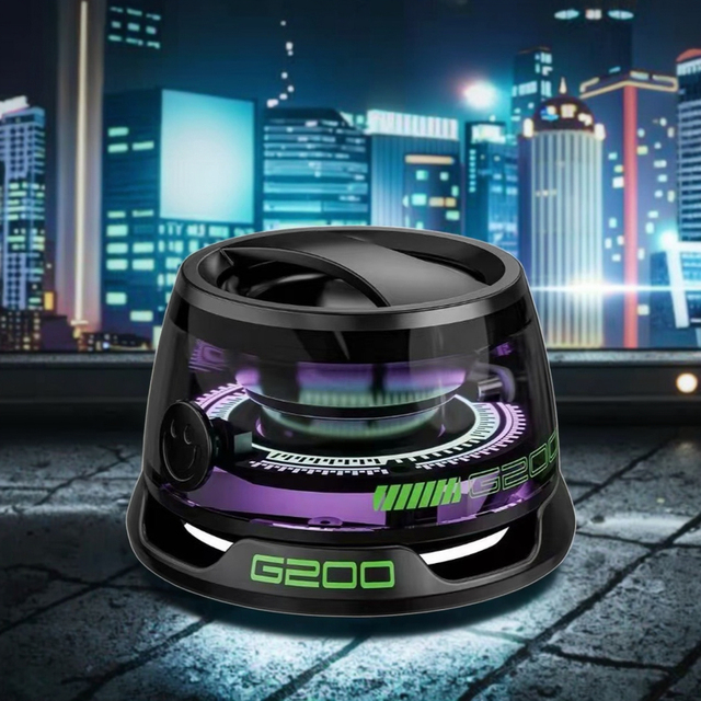 Cyberpunk Magnetic Speaker G200 Portable Mini Speaker Rgb Speaker for Computer Portable Subwoofer Wireless Audio