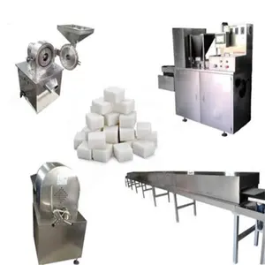 Full Automatic Commercial Use Hard Cubic Icing Sugar Granule Cubes Production Line Coffee Sugar Cube Making Machine