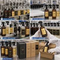 Diffuseur d'ambiance moderne personnalisé de 500 ml avec flacon d'huile et logo personnalisé pour la maison, l'hôtel, le bureau