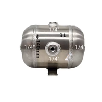 Réservoirs de compresseur d'air miniatures en aluminium personnalisés de la marque QH, tailles 1L-3L, épaisseur 2.0-4.0mm, durables, industriels, garantie 1 an