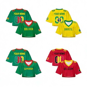 2026 World Soccer Cup Custom National Team <b>Women's</b> Short Sleeve Mesh Football Jersey High Quality Breathable Soccer Fans T-Shirt - Product Image 1