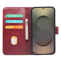 Étui portefeuille à rabat en cuir PU avec fentes pour cartes, design tendance, pour Samsung S25 S26 Plus Edge Ultra, coques arrière de téléphone portable pour hommes, femmes et filles