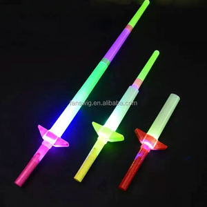 Bâton lumineux LED rétractable en plastique à quatre sections pour le Mardi Gras, <span class=keywords><strong>épée</strong></span> laser, jouets lumineux, accessoires de fête, vente en gros à prix réduit - Product Image 4