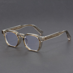 Phong Cách Sang Trọng Dày Khung Màu Xanh Ngăn Chặn Ánh Sáng Phụ Nữ Cổ Điển Vòng Kính Mắt Kính Khung Cho Nam Giới Kính Quang Học <span class=keywords><strong>2025</strong></span> - Product Image 1