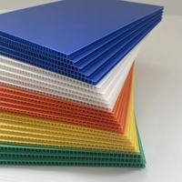 Panneau creux en PP ondulé à double paroi transparent de 4 mm, résistant aux UV, pour tôles de toiture en plastique ondulé