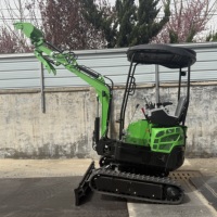 Mini-excavatrice de 1,5 tonne, moteur diesel, mini-pelle EURO5, excavatrice de jardin de 1 tonne, 2 tonnes, micro-excavatrice domestique