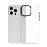 Support magnétique antichoc de luxe pour iPhone 17 en PC, ultra-fin et transparent avec effet miroir