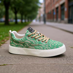 Zapatillas Deportivas de Lona Transpirable para Hombre, con Suela de Goma, Punta Redonda, Casuales, para Caminar, a la Moda, para Todas las Temporadas - Product Image 2