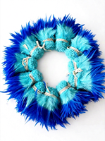 Plumes de coq chinoises pour costumes de carnaval, plumes de selle, plumes de Gallo, plumes de coque, bicolores, pour décoration, en guirlande