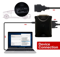 Programador de ECU Sm2 Pro J2534 V2.21 35 VCI Flash 67 en 1 PCM Bench para Herramienta de Diagnóstico con 1 Año de Garantía Enchufe Estadounidense