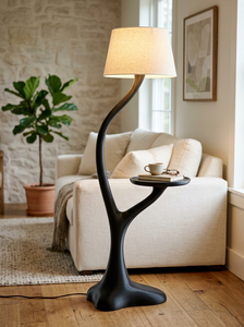 Lámpara de Pie Minimalista de Hierro con Diseño de Pétalos Esculturales, Tamaño Grande para Dormitorio, Decoración Moderna - Product Image 3