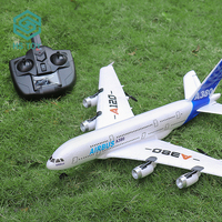 HS 2.4G 4CH A380 Airbus modèle RC ailes jouets volants télécommande avion RC avions avec lumière de musique