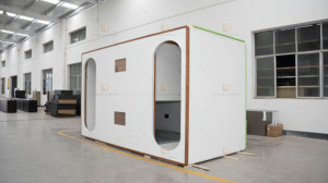 Cama de madera de doble Cápsula de diseño moderno espacio independiente para jóvenes para hostales casas de huéspedes Hoteles Apartamentos muebles de dormitorio - Product Image 4