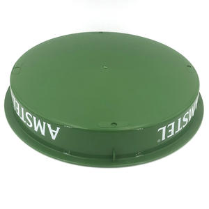 Bon marché mais durable avec plateau rond antidérapant en plastique laminé avec logo - Product Image 5