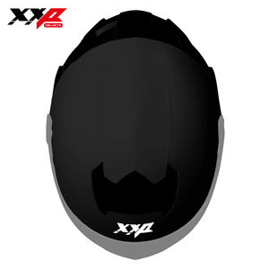 Casques XXP pour moto, casque rabattable noir, design uni, visière transparente, fermeture rapide, équipement de conduite moto - Product Image 4