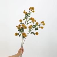Kepala Biji Dandelion Buatan, Kerucut Pinus, Planet Biru, Kastanye, Rangkaian Bunga Artistik, Bunga Dekoratif, Bunga Palsu
