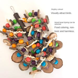 Orta büyük papağan malzemeleri Log Gnawing dize yırtılma sıkıntı için dayanıklı kuş oyuncak taşlama kafes dekorasyon - Product Image 3