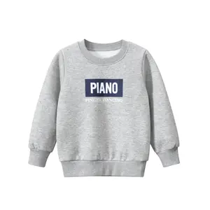 Rarewe High Quality Fleece Warm Crew Neck Hoodie Sweatshirt Oversized Print Little Boys Soft Pullovers