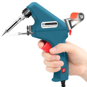 Chauffage interne pistolet à <span class=keywords><strong>souder</strong></span> <span class=keywords><strong>100W</strong></span> 110V norme américaine et européenne alimentation automatique en étain ensemble de <span class=keywords><strong>fer</strong></span> à <span class=keywords><strong>souder</strong></span> électrique - Product Image 2