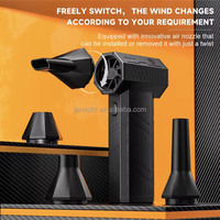 Souffleur industriel électrique portatif sans fil, moteur sans balais, 110 000 tr/min, pression du vent de 150 g, batterie 7,4 V 2500 mAh