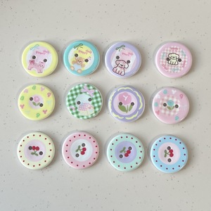 <span class=keywords><strong>Bouton</strong></span> artisanal en colle crème, motif fleur de cerisier de dessin animé mignon, pour la décoration de vêtements, de coiffures et de chaussures - Product Image 1
