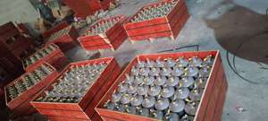 Barattolo cilindrico alto in acciaio nero laminato a freddo da 34,5 kg per liquidi alchemici o per la lavorazione dell'oro - Product Image 6