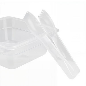 Queenwins Pinces <span class=keywords><strong>de</strong></span> service antidérapantes en <span class=keywords><strong>plastique</strong></span> transparent pour glace, salades, fruits, pain et gâteaux - Product Image 1