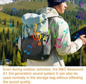 เคสจัดเก็บแบบพกพาสำหรับ <span class=keywords><strong>Bang</strong></span> & <span class=keywords><strong>Olufsen</strong></span> ลำโพง A1 (รุ่นที่1/2ND/3nd), ซับนุ่มป้องกันการตกและการดูดซับแรงกระแทก - Product Image 4