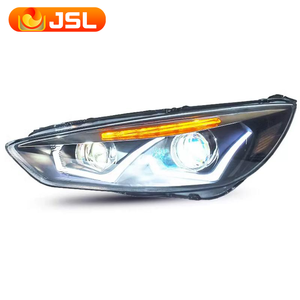 Gruppo Faro Adatto per <span class=keywords><strong>Ford</strong></span> <span class=keywords><strong>Focus</strong></span> <span class=keywords><strong>2015</strong></span> 2016 2017 con Cavo Adattatore LED, Indicatore di Direzione, Luce di Marcia Diurna, Lente e Faro a LED - Product Image 1
