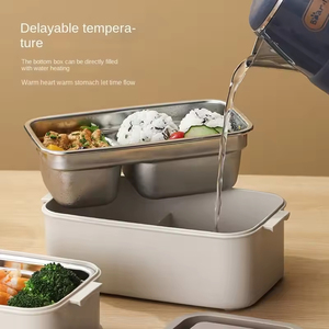 Boîte à lunch isotherme en acier inoxydable 304, design anti-fuite (convient aux employés de bureau et aux étudiants), compatible micro-ondes - Product Image 5