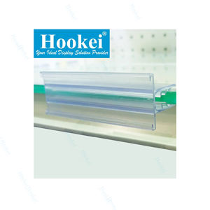 Personalización Plástico Supermercado Góndola Estante Precio Etiqueta Titular PVC Precio Datos Tira Etiqueta Titular - Product Image 2