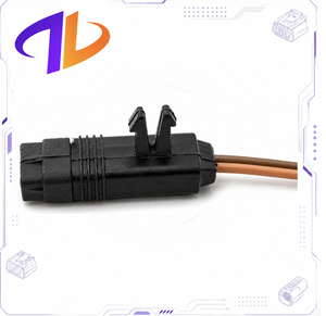 Connecteur de faisceau de câbles automobile en nylon pré-câblé noir à 2 broches, 12V, avec câble de 1215 mm, boîtier de fiche et contacts en cuivre - Product Image 1