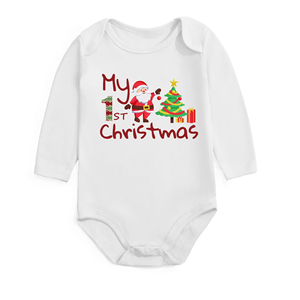 Lindos Trajes <span class=keywords><strong>de</strong></span> Navidad <span class=keywords><strong>de</strong></span> Santa Claus para Bebé, Monos <span class=keywords><strong>de</strong></span> Algodón <span class=keywords><strong>de</strong></span> Manga Larga para Bebés, Cierre con Botones a Presión, Mis Primeros Trajes <span class=keywords><strong>de</strong></span> Recién Nacido, Venta al por Mayor - Product Image 4