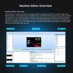 หน้าจอ LCD รุ่นพื้นฐาน NEXTION ขนาด 2.4" 2.8" 3.2" 3.5" HMI TFT อัจฉริยะ 5V พร้อมหน้าจอสัมผัสแบบ Resistive  หน้าจอแสดงผลแบบ Free Debug รุ่น L137 - Product Image 3