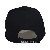 OEM 3D bordado guardia de seguridad oficial gorra al aire libre de sarga ajustable camión guardia de seguridad evento personal gorras