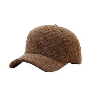 Chapeaux de sport unisexe pour papa Casquette de baseball en acrylique en laine à la mode à 6 panneaux avec impression bouffante de style de rue avec logo personnalisé - Product Image 3