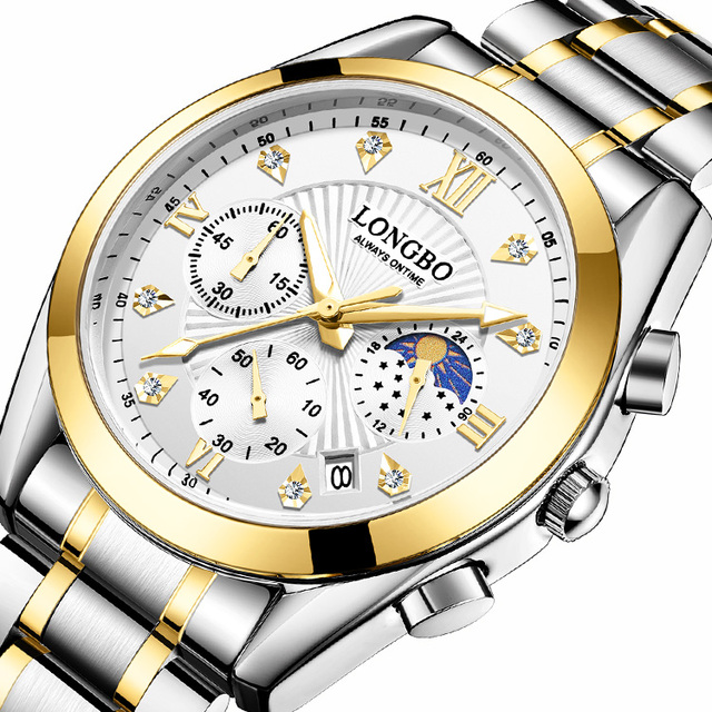 LONGBO Luxury Brand Watches Prices,diamond Watches Men Luxury,digital Sports Watch Men Luxury