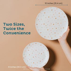 Ensemble d'assiettes en fibre <span class=keywords><strong>de</strong></span> bambou écologiques réutilisables, vaisselle incassable pour enfants et adultes, maison, camping, pique-nique, passe au lave-vaisselle - Product Image 2