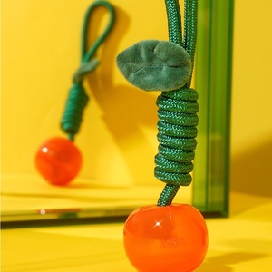 Jouet pour <span class=keywords><strong>chien</strong></span> en forme de <span class=keywords><strong>cerise</strong></span>, en nylon résistant aux morsures, pour tirer la corde, jouet interactif à mâcher pour chiens - Product Image 5