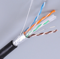 Kabel Ethernet Tembaga Murni CAT5/CAT5e/CAT6 Solid OFC Kabel Jaringan UTP/FTP Indoor/Outdoor Pasokan Langsung Pabrik