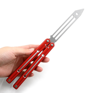 Outils d'entraînement en plein air de qualité DIY pliable Squid Butterfly Trainer Lame émoussée en acier inoxydable pour la pratique du sport OEM - Product Image 3